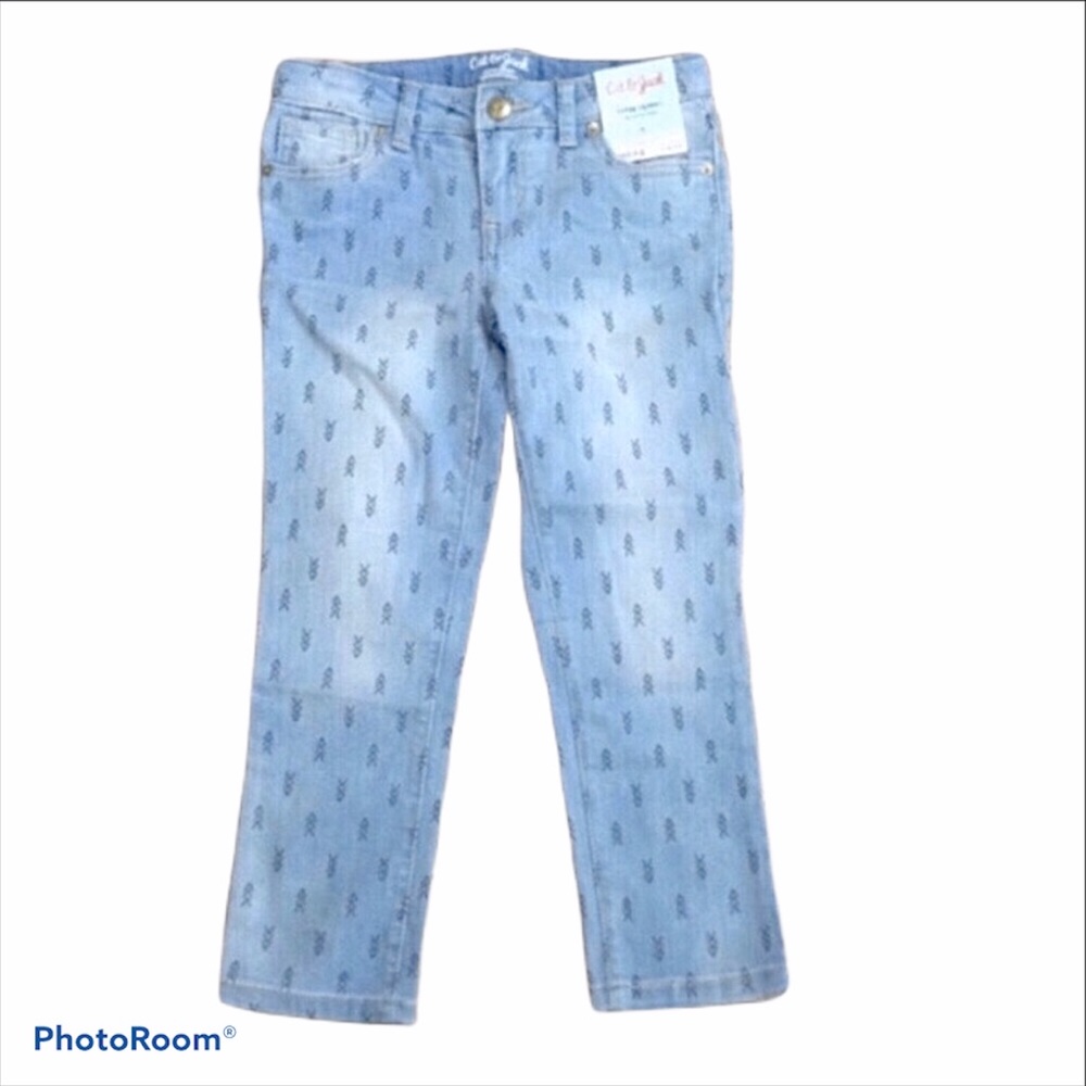 Cat and Jack super skinny blue stretch jeans